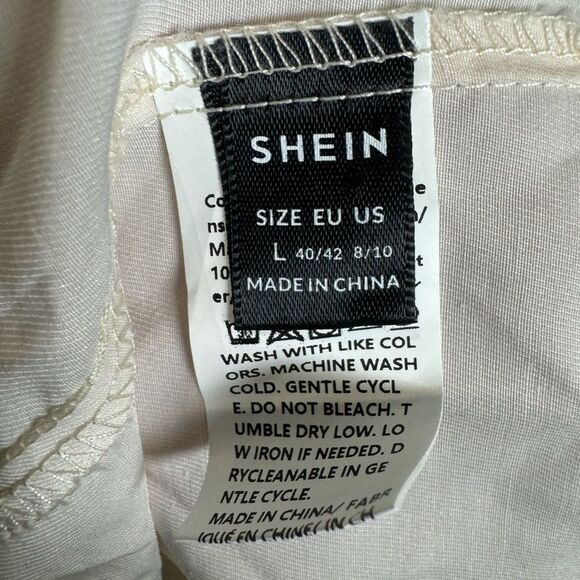 Beige milkmaid corset style crop top size large - Picture 6 of 7